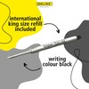 ONLINE Soft Metal ballpoint pen, Classic Black, retractable ballpen, aluminum,