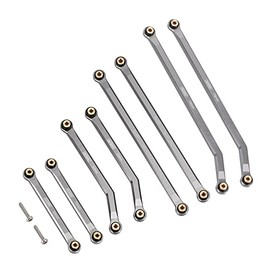 INJORA High Clearance Front 4 Links Set for SCX24 Gladiator 1/24 RC Crawler Car Axial AXI00005, 8PCS (Grey)