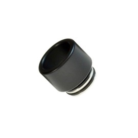 Armerah 810 Drip Tip eCig Mouthpiece Short/Wide Coloured-POM/Stainless-Steel Single Black