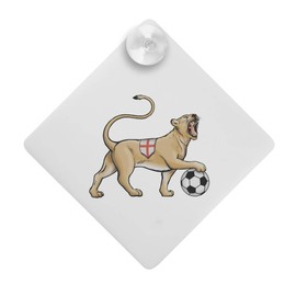 'England Lioness & Football' Suction Cup Car Window Sign (CG00018339)