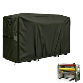 Heavy Duty Kayak Rack Cover 12.7ft – Waterproof Dustproof UV Protective. For Freestanding Kayak Stand, for 2-4 Tier Racks, for Canoes, SUPs, Paddleboards & Surfboards（153" LX 35" W X 55" H)