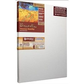 Masterpiece Vincent Pro Monterey 7/8-inch 10.7 oz Medium Cotton Artist Canvas, White