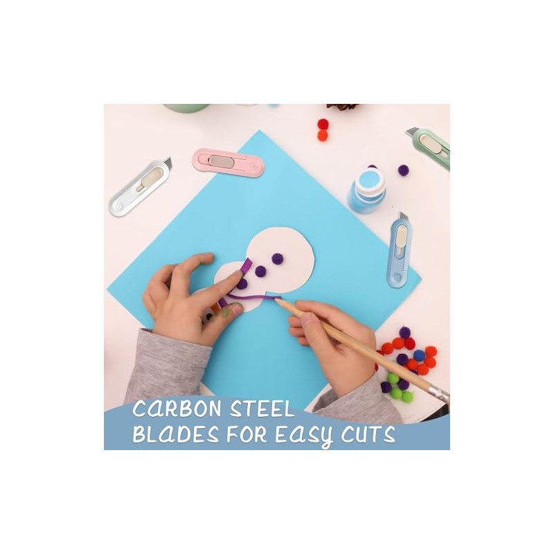 Box Cutter,Retractable Box Opener, Package Opener, Easy Slide Retractable Cute