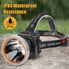 Lokilo Ultra-Bright LED Headlamp,High Lumen Rechargeable and Waterproof Headlight with