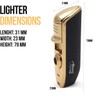 Mrs. Brog Cigar Lighter Triple Flame Torch with Built in