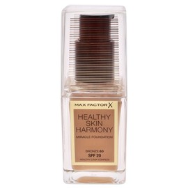 Max Factor Healthy Skin Harmony Foundation Bronze 80 - Liquid Makeup for the Perfect Foundation - Moisturising for the Skin - 1 x 30 ml