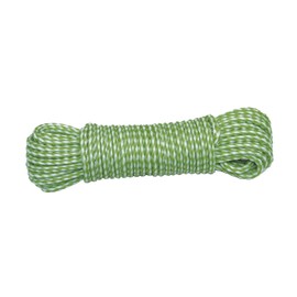 Amig - Corda in plastica intrecciata verde e bianco Mod.20120 | Cordino multiuso in polipropilene per stendibiancheria, supporti per teloni, giardinaggio, agricoltura o pesca