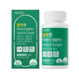 Vitality N Vitamin B Complex Green Store Vitamin Nutrients Expires after 27 years, 1 box, 60 tablets / 활력엔 비타민B 컴플렉스 그린스토어 비타민 영양제 유통기한 27년 이후, 1박스, 60정