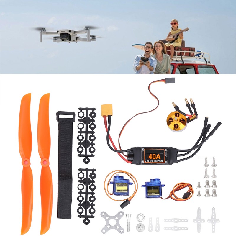 2212 KV1400 Motor 40A XT60T ESC SG90 Servo 8060 Propeller