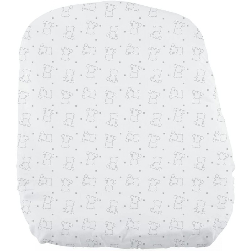 Chicco Next2Me Forever Bear 100% Soft Cotton Flat Sheet Set