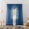 No. 918 Erica Crushed Textured Sheer Voile Rod Pocket Curtain