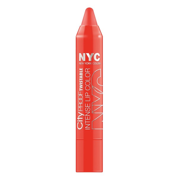 N.Y.C. New York Color City Proof Twistable Intense Lip Color, Canal St Coral, 0.09 Ounce