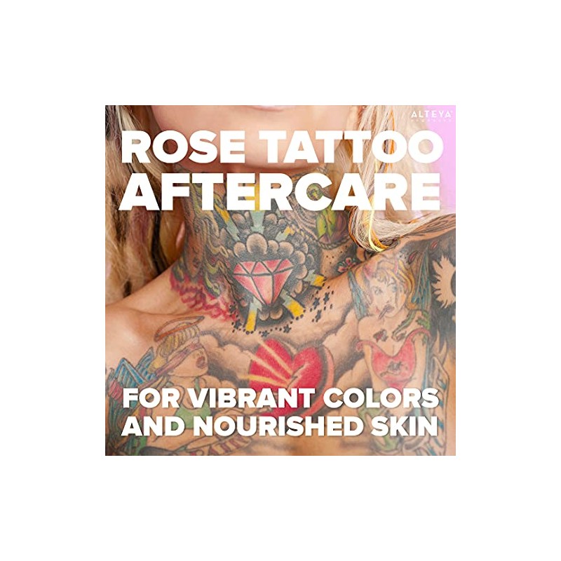 USDA Organic Rose Tattoo Aftercare - with Bulgarian Rose Oil