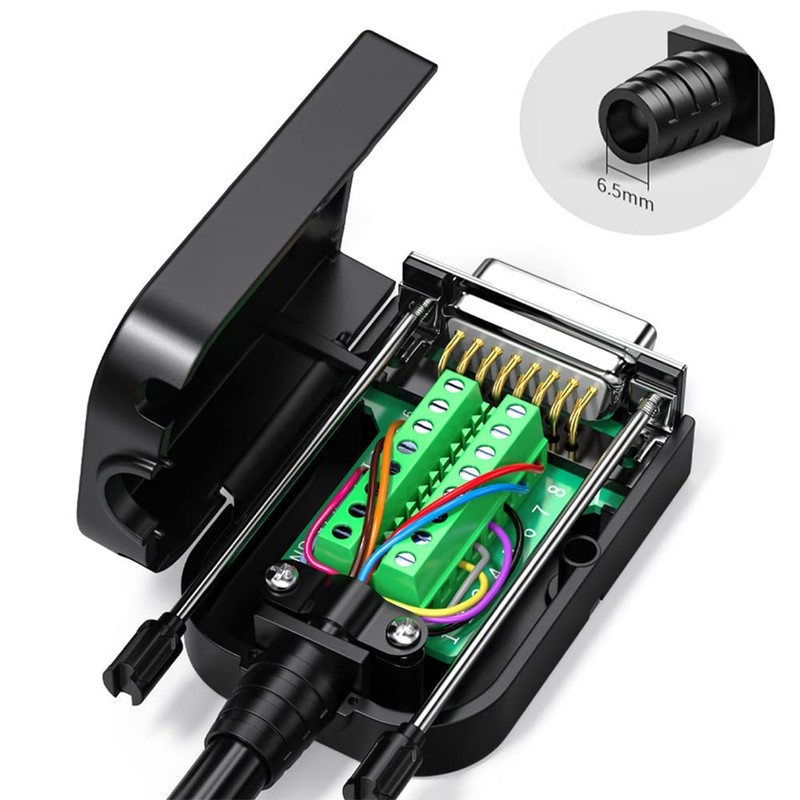 Willwewon 4pcs DB15 RS232 D-SUB Serial Adapter, 15-Pin Port Terminal