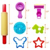 FRIMOONY Dough Tools Set for Kids, Various Plastic Molds, Assorted
