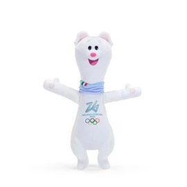 Trudi Mascotte dei Giochi Olimpici Invernali di Milano Cortina 2026 | 13x9x8 cm taglia XXS | modello 68251