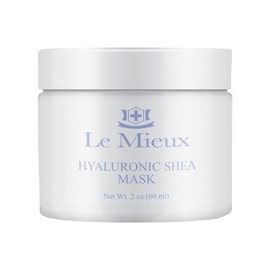 Le Mieux Hyaluronic Shea Mask - Hydrating Cream Mask for Dry & Mature Skin with Shea Butter & Botanical Extracts, Hyaluronic Acid Facial Mask with No Parabens or Sulfates (2 oz / 60 ml)