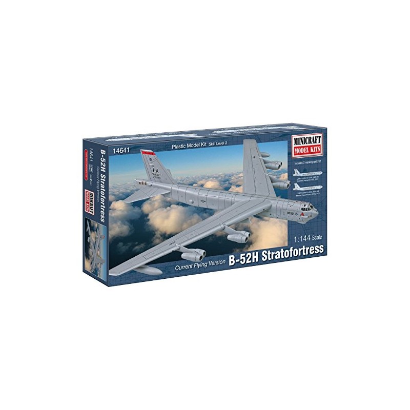 Minicraft B-52H Stratofortress Model Building Kit, 1/144 Scale