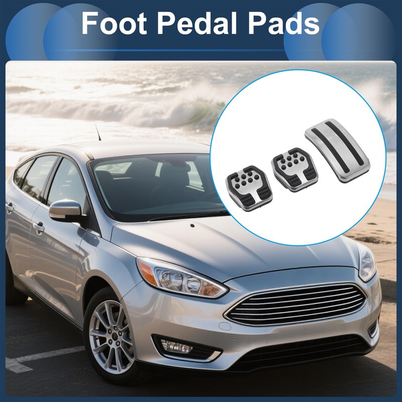PARSLUCK 3 Pcs Manual Transmission Foot Pedal Pads Foot Accelerator