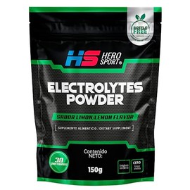 Electrolitos en Polvo Sabor Limón 150g. 30 Porciones, Magnesio Marino Francés, Zinc Suizo, Potasio, Calcio, Monk Fruit, Bottle Free. Incluye Scoop.