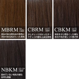 AQUADOLL pp004CBKM Wig, Bangs Wig, Loose Curl, With Sides, Sink Bangs, Human Hair Mix, Point Wig, One Size Fits Most, CBKM. Chocolat Black Human Hair MIX