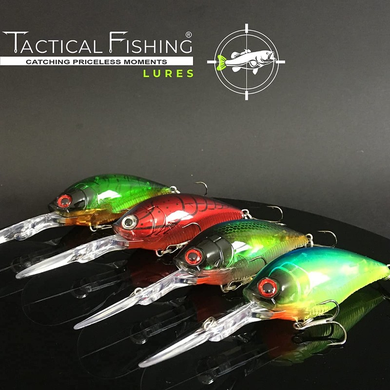 TACTICAL FISHING 4 Piezas - Kit de Curricanes 12.5cm 20.5g
