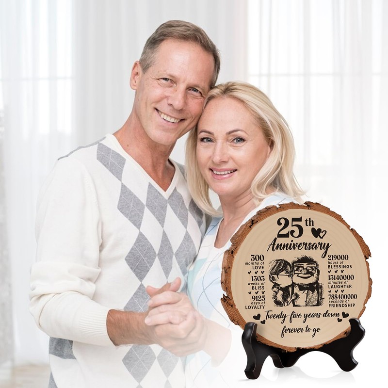 25th Anniversary Silver Wedding Gifts - Unique Decorations and Romantic