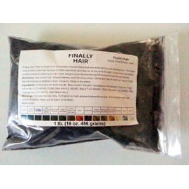 AUBURN Finally Hair Hair Fiber Refill 456 Grams Full Pounder For Hair Loss Concealing by Finally Hair