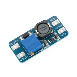 MT3608 2A Converter DC-DC 2-24V to 5-28V Step Up Voltage Regulator Adjustable Increase Booster Buck 5V 12V 24V (Pack of 1)