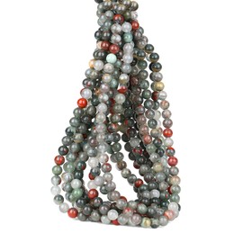 XIANNVXI Multicolor Beads Dragon Blood Stone Beads 8mm Crystal Beads 100PCS Natural Stone Beads Round Loose Gemstone Beads for Bracelet Beads for Jewelry Making