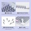 ANNAFRIS Eyelash Extensions, Artificial Eyelashes, Clusters, Volume Eyelashes, Premade Fan