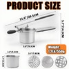 Stainless Steel Potato Ricer 15 oz with 3 Interchangeable Discs