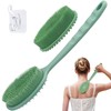 GEENOA Silicone Back Washer for Shower, Gentle Exfoliating Body &
