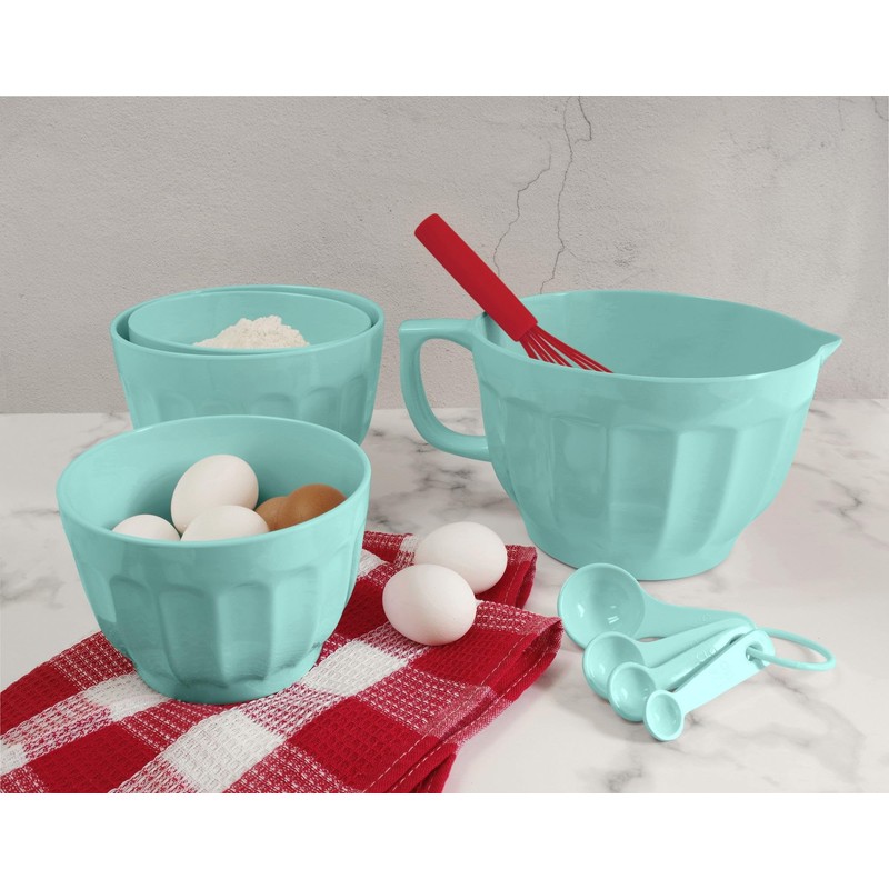 UPware 4-Piece Multi-Purpose Liquid and Dry Melamine Measuring Spoons Set,