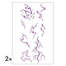 Gel Luna vein luminous body tattoo sticker T-386~394, 2 pieces, T-391 / 젤루나 핏줄 야광 바디 타투 스티커 T-386~394, 2개, T-391
