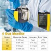 4-in-1-Gas-Detektor für brennbare/O2/H2S/CO, Ton/Licht/Vibrationsalarm & LCD-Display Gasleck-Detektoren für Haus +