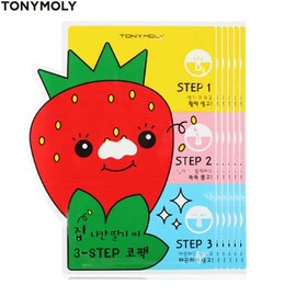 TONYMOLY Strawberry 3 Step Nose Pack 6g*5ea