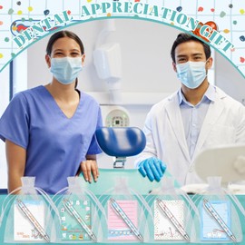 Moinchore 90 Pcs Employee Appreciation Gifts Set 30 Pcs Inspirational Sticky Notes 30 Motivational Ballpoint Pens 30 Mesh Bags Thank You Christian Gifts for Nurse Teacher Coworker (Dentist)