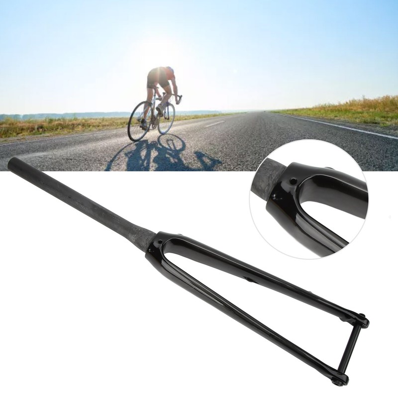Full Carbon Fiber Bike Front Fork Road Bicycle Tapered Tube