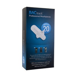 BACtrack Professional Breathalyzer Mouthpieces (20 Count) | Compatible with BACtrack S80, Trace, Scout, Element & S75 Breath Alcohol Testers