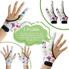 4pcs Thumb Sucking Guard Gloves Kids Anti Thumb Sucking Glove Chewy Compression Thumb Sucking Stop Nail Biting Finger Biting Glove for Kids Thumb Guard for Ages 5-12