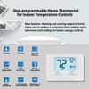 Thermostat for Home Non-Programmable Single-Stage Systems,1 Heat / 1 Cool,Easy