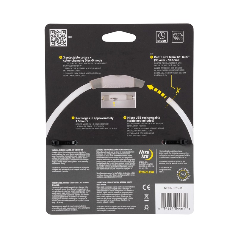 Nite Ize NiteHowl Rechargeable LED Safety Necklace - Adjustable LED