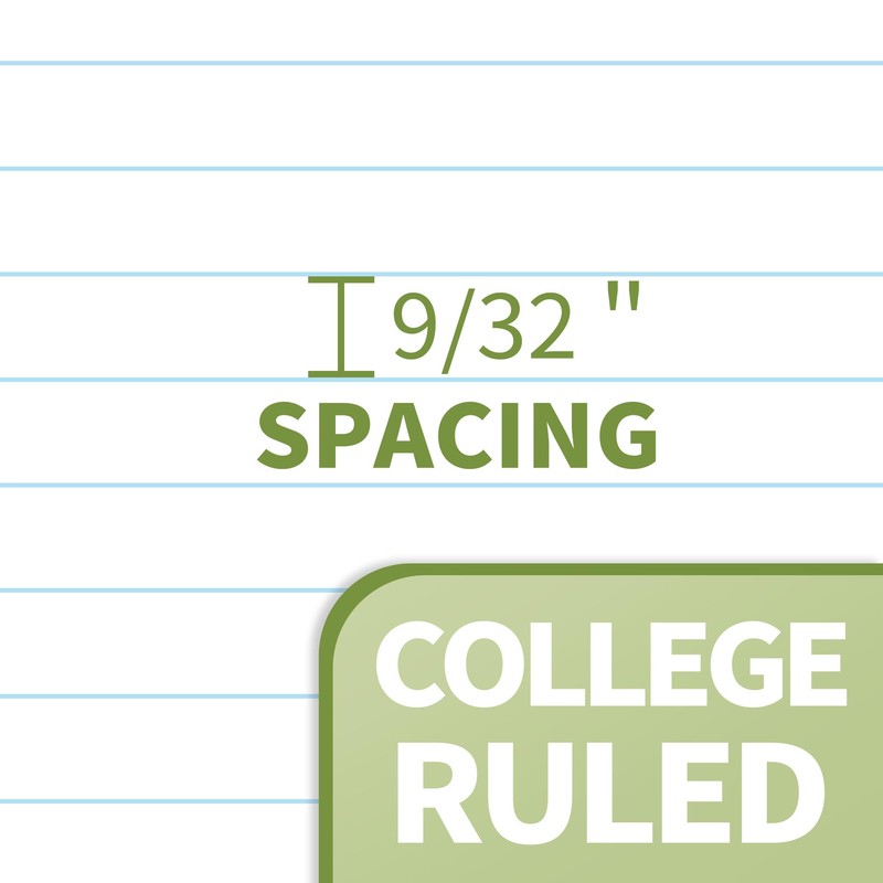 SUNEE Spiral Notebook, 1-Subject, College Ruled Paper, 8" x 10-1/2",