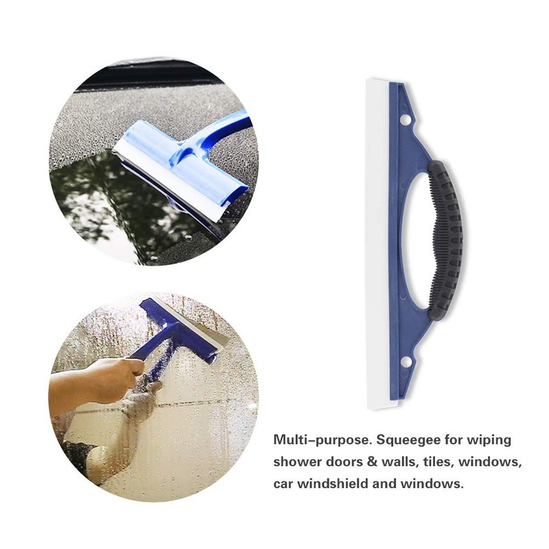 Mini Shower Squeegee, 12" Multi-Purpose Silicon Bathroom Shower Squeegee, Heavy