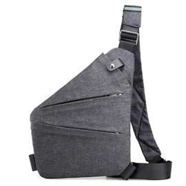 REINNAT Concept Collective Travel Shoulder Bag, Mini Shoulder Bag for Men and Women, Waterproof Cell Phone Chest Bag for Hiking Travel, black