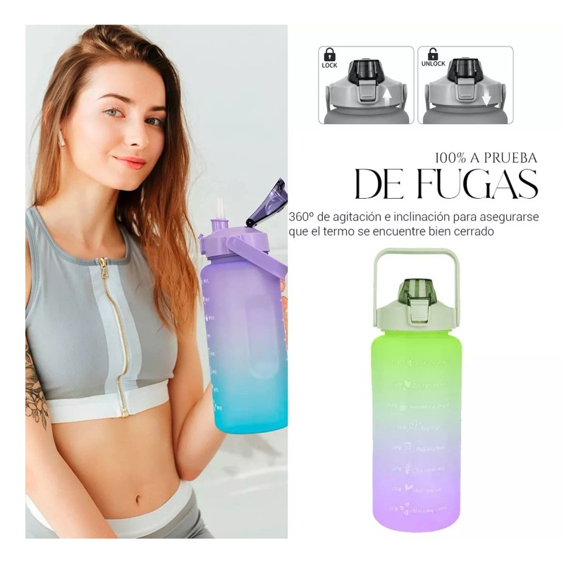 Shendy Vendy Botella De Agua Deportiva Motivacional 1.5 Lt Gran