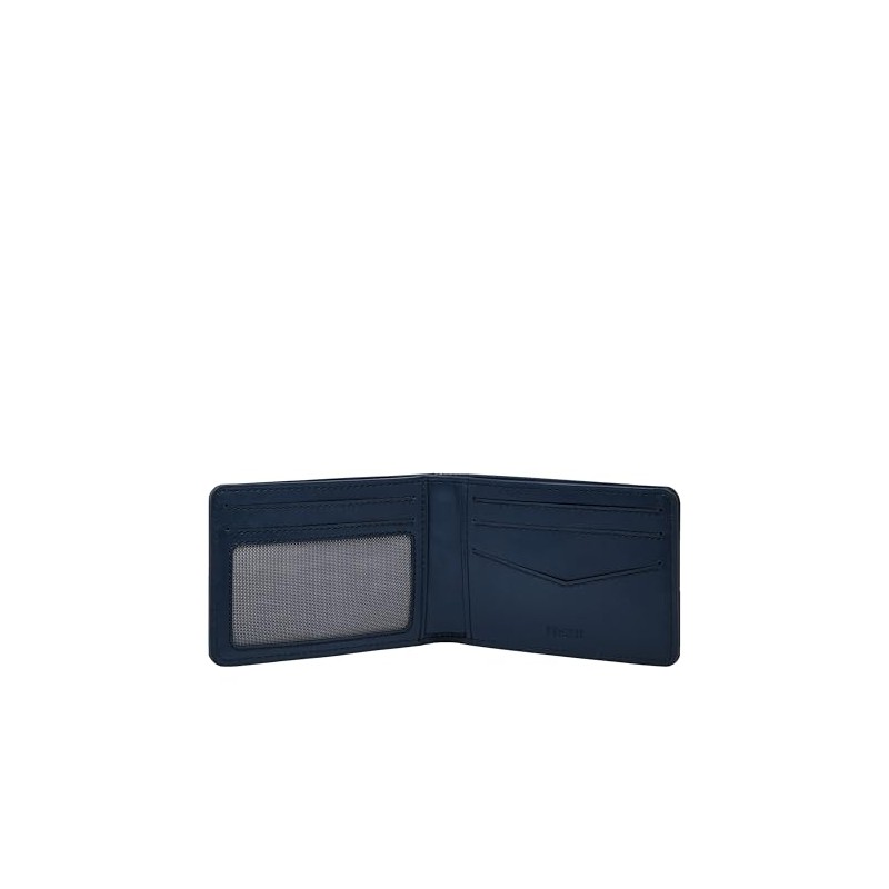Fossil Men's Front Pocket Wallet, Navy, One Size