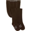 Country Kids Girl's Luxury Cotton Tights, Warm Brown, 9-11 Years