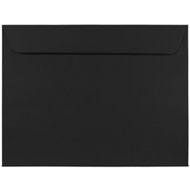 JAM PAPER - Sobres premium de 9 x 12 unidades, color negro liso, 50 unidades